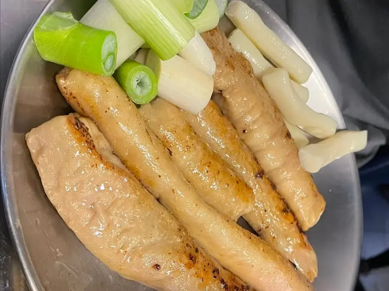 초벌되어 나온 막창