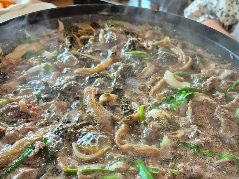 보글보글 끓고 있는 불고기