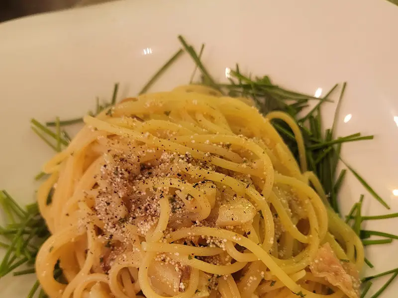 크림 소스의 풍미가 느껴지는 파스타