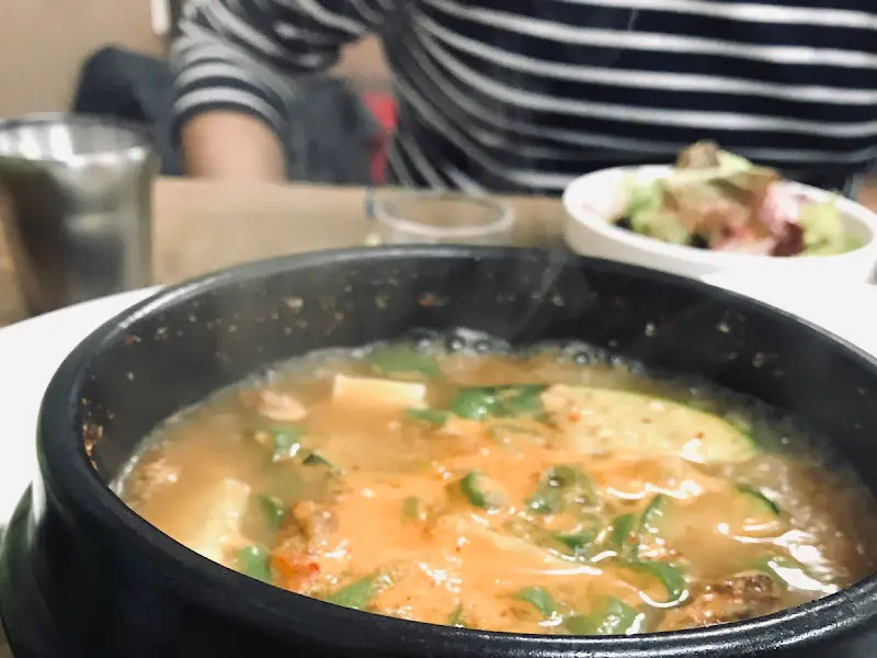 된장찌개 근접샷