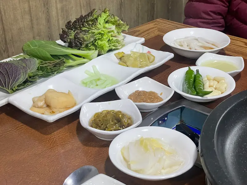 신선한 쌈 채소