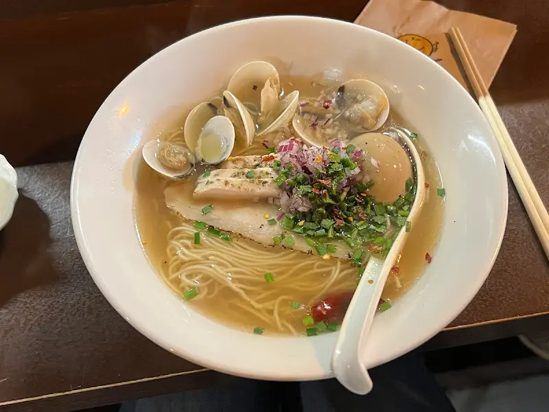 바지락 라멘 근접샷