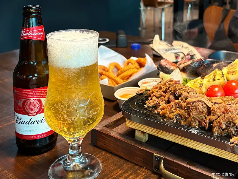 맥주와 바베큐