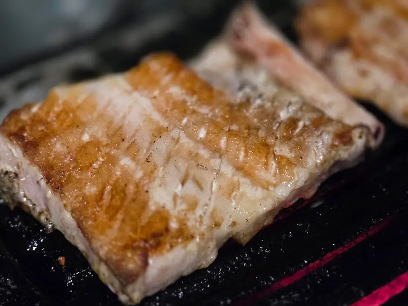 구워지는 생갈비