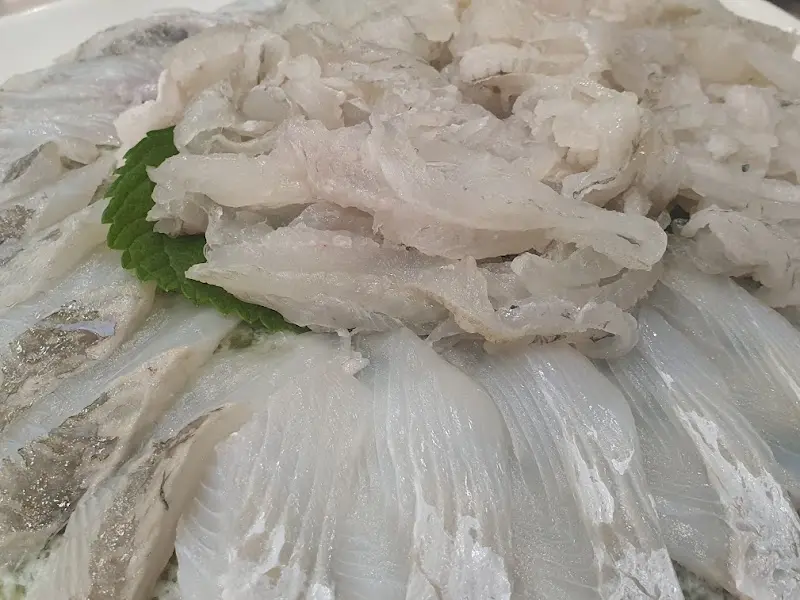 섬세하게 손질된 광어회