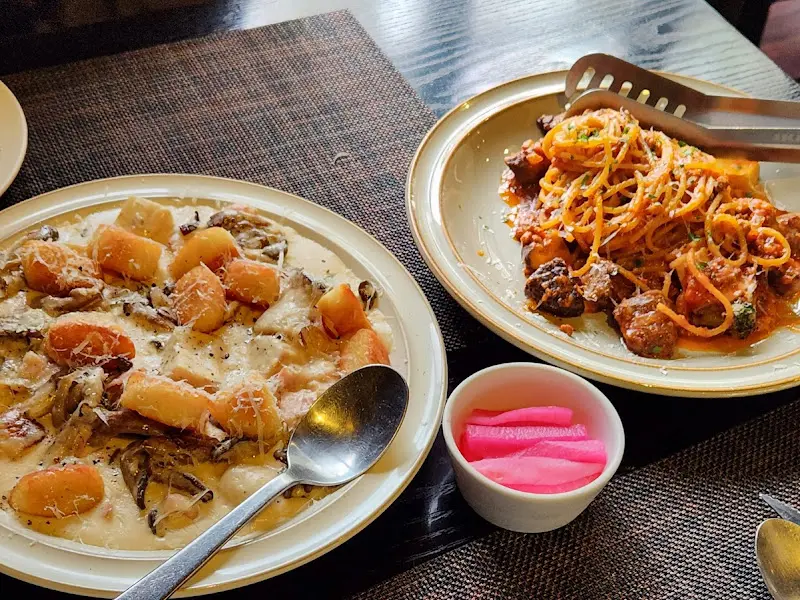 김치 갈비 리조또와 관자 파스타