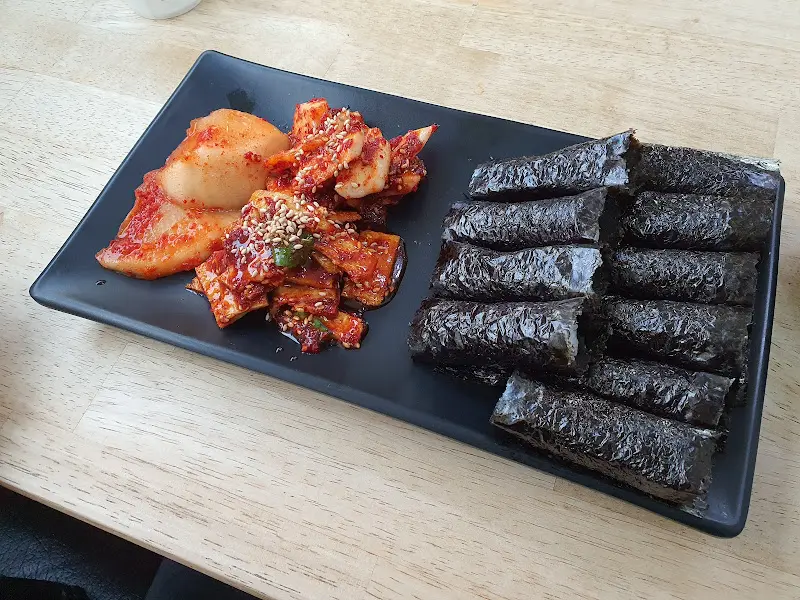 충무김밥과 쫄우동 세트