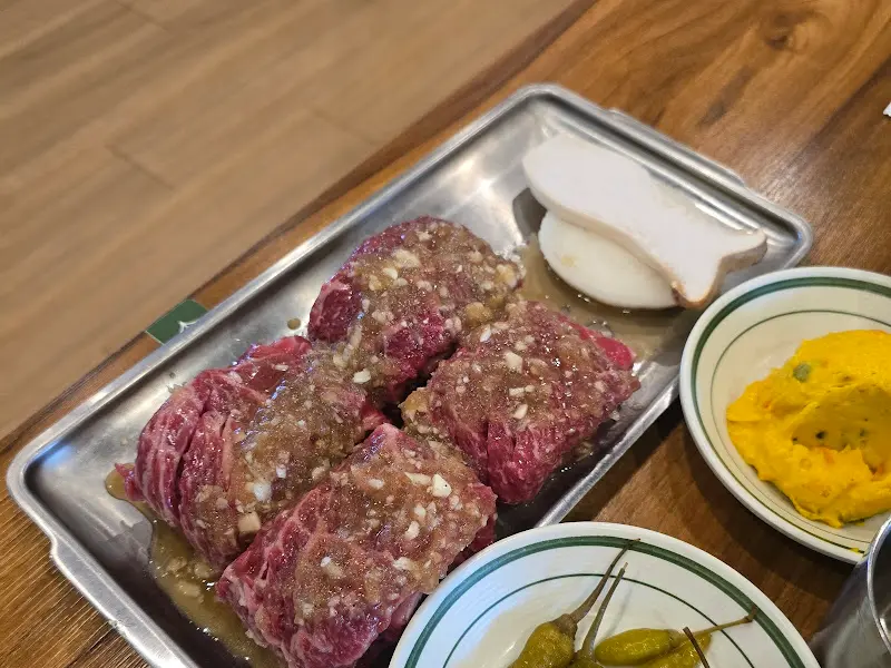 소갈비 한 상 차림