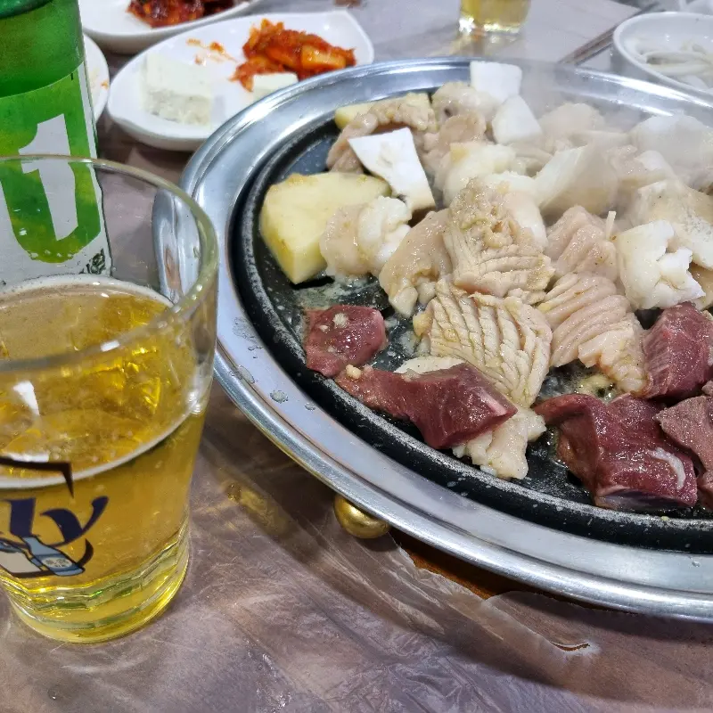 소금구이와 맥주