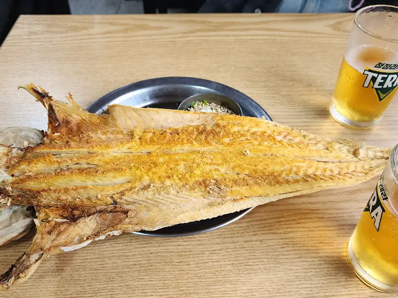 황태구이와 맥주