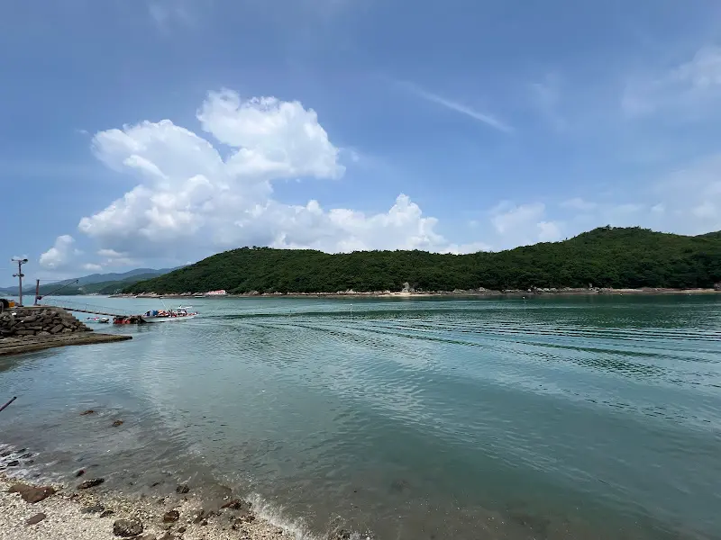 갈릴리횟집 앞 바다