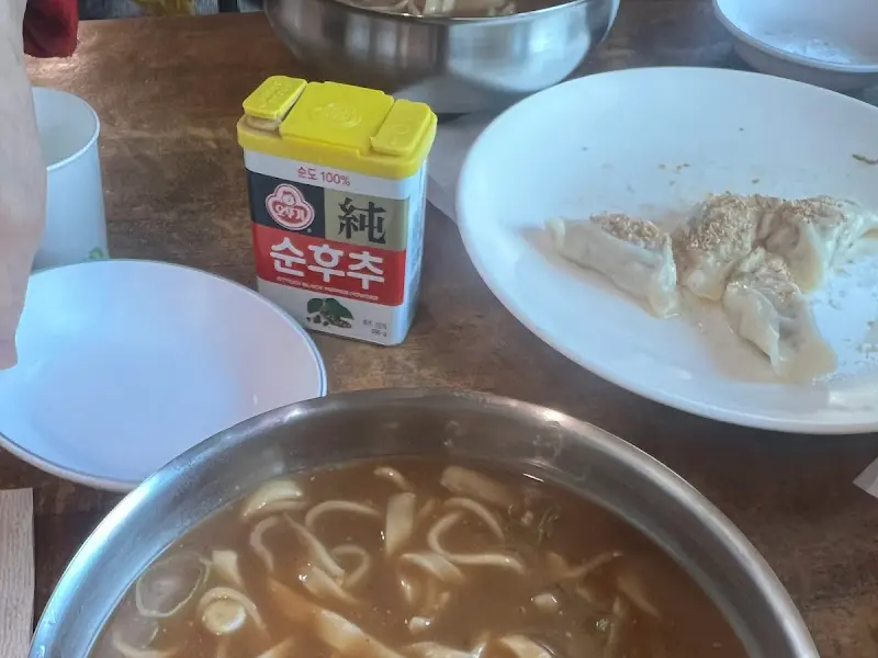 정선면옥 장칼국수와 만두