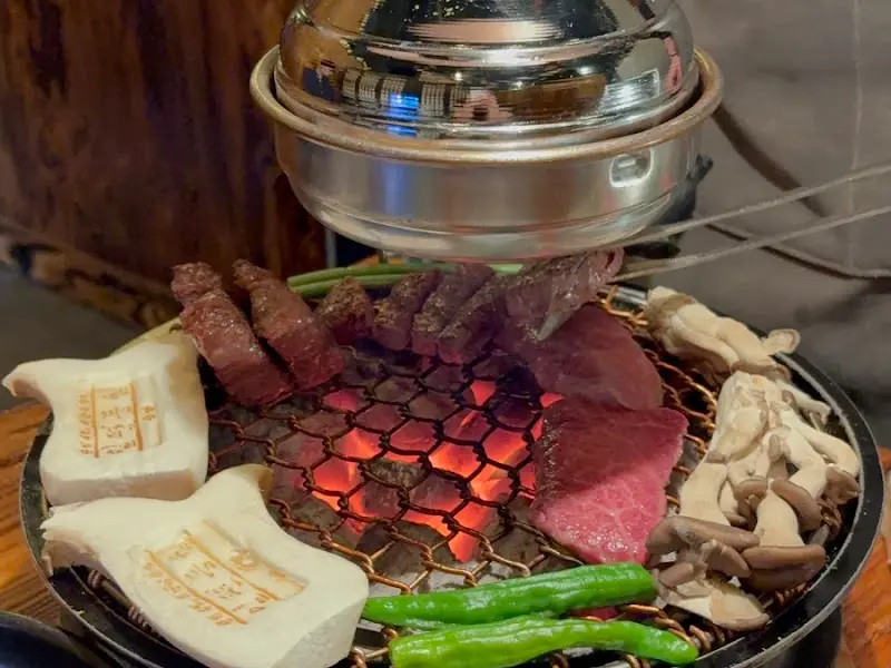 숯불 위 소고기