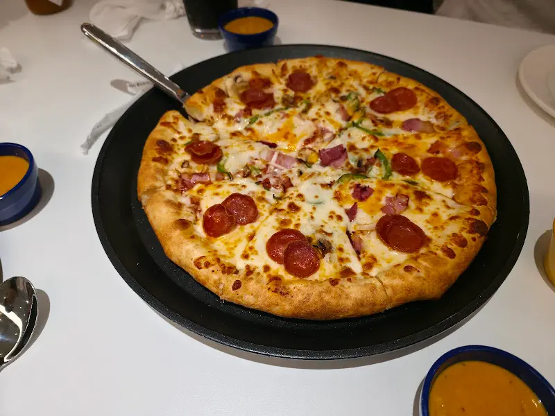 다양한 토핑이 올라간 이재모 피자