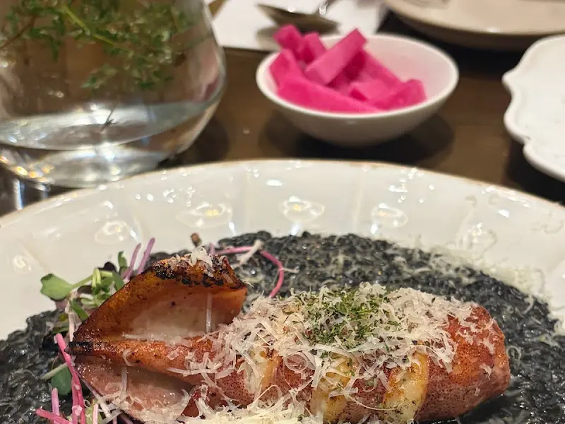 통오징어 먹물 리조또