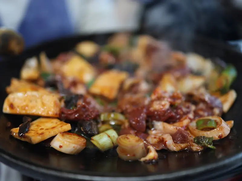 능이버섯오리주물럭