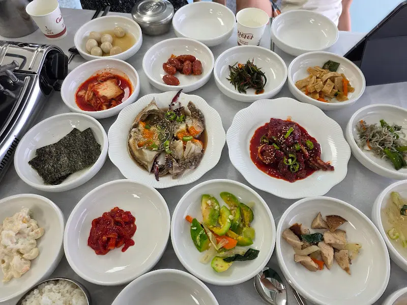 해변가 한상차림