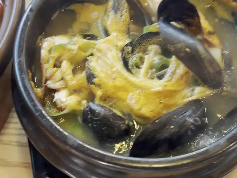 오분자기 뚝배기 근접샷