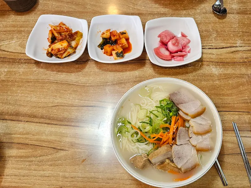 고기국수와 반찬