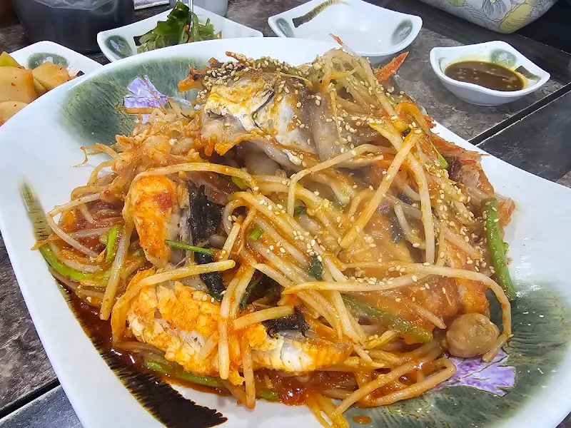 아귀찜 한 상 차림