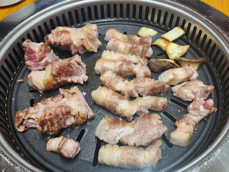 환상적인 삼겹살의 자태