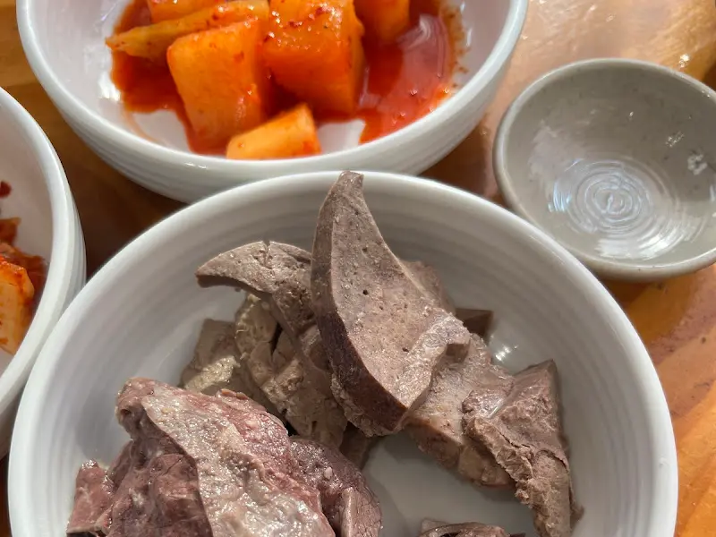 싱싱한 간과 깍두기