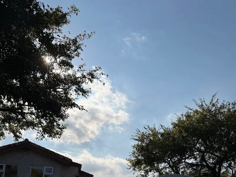 식당에서 바라본 제주의 하늘