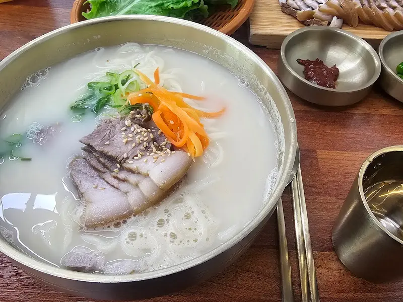 고기국수 클로즈업