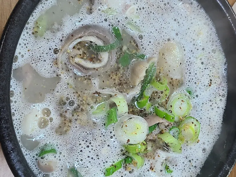 순대국의 내용물