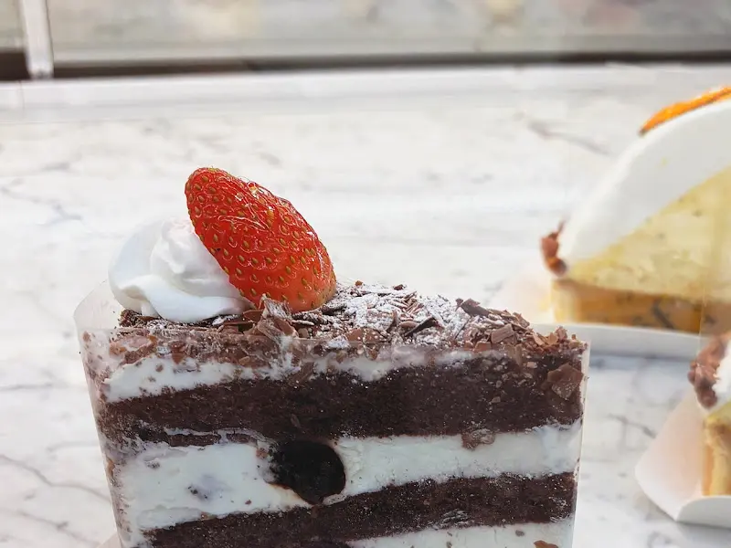 초코 키리쉬 케이크 단면