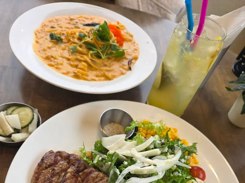 스테이크와 파스타