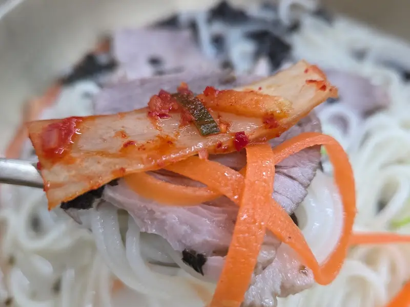 고기국수 면발