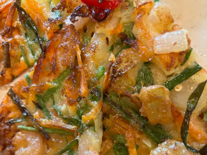 해물파전 근접샷