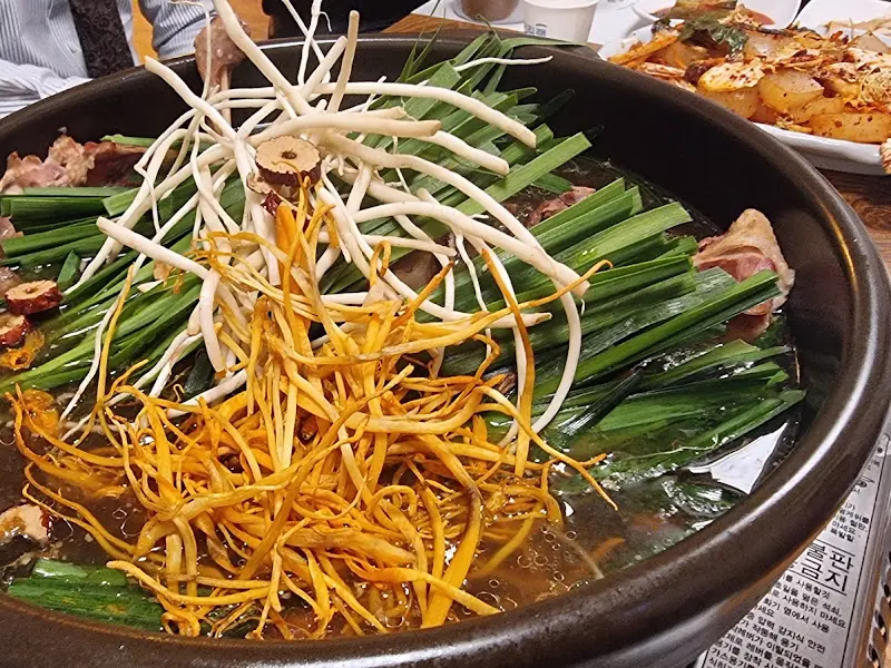 능이버섯 오리 백숙