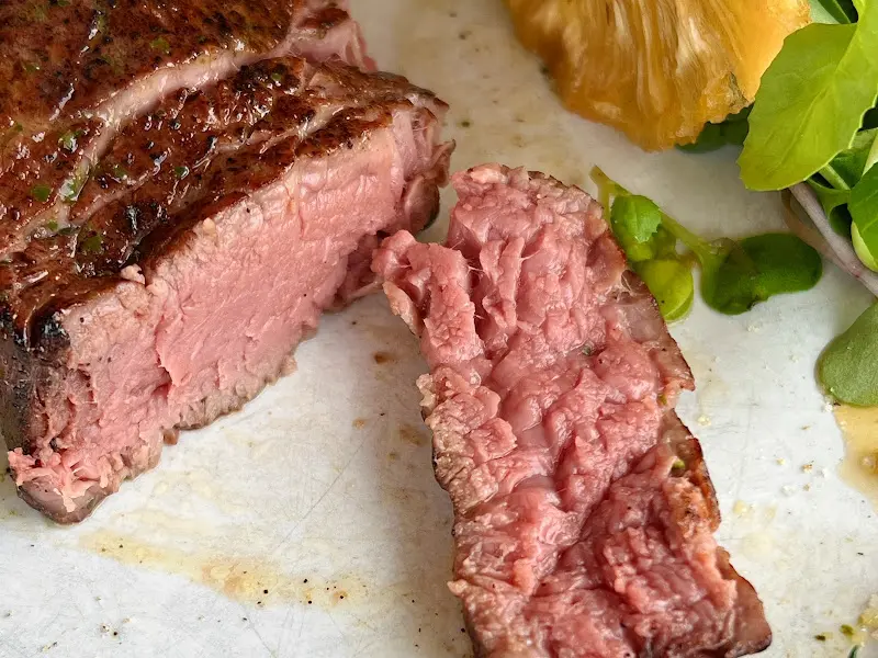 안심 스테이크 단면