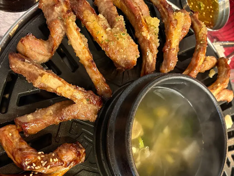 쪽갈비 디테일 샷