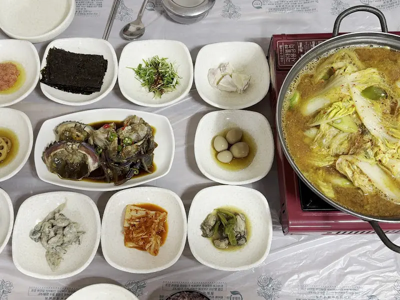 게국지 한상차림