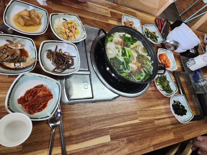 연포탕과 밑반찬