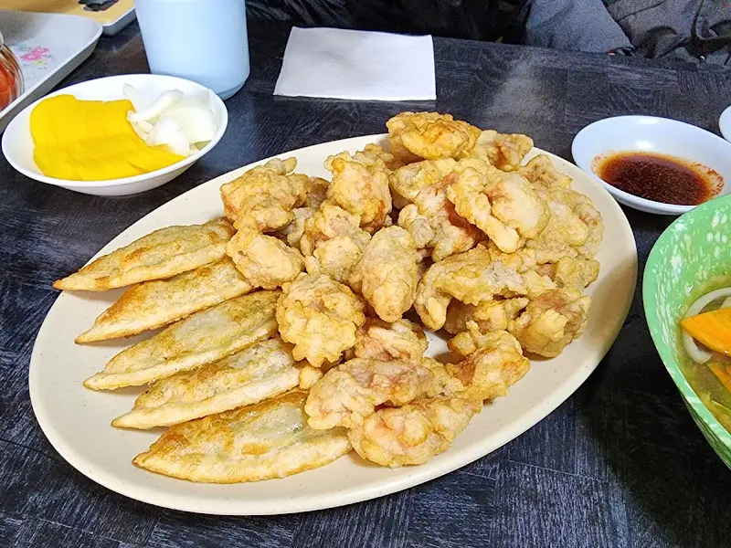 영풍각 탕수육과 반찬