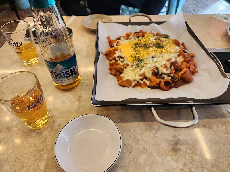 치즈 곱창과 술