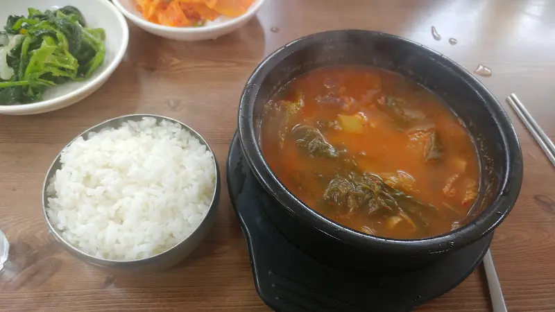 순대국밥과 반찬