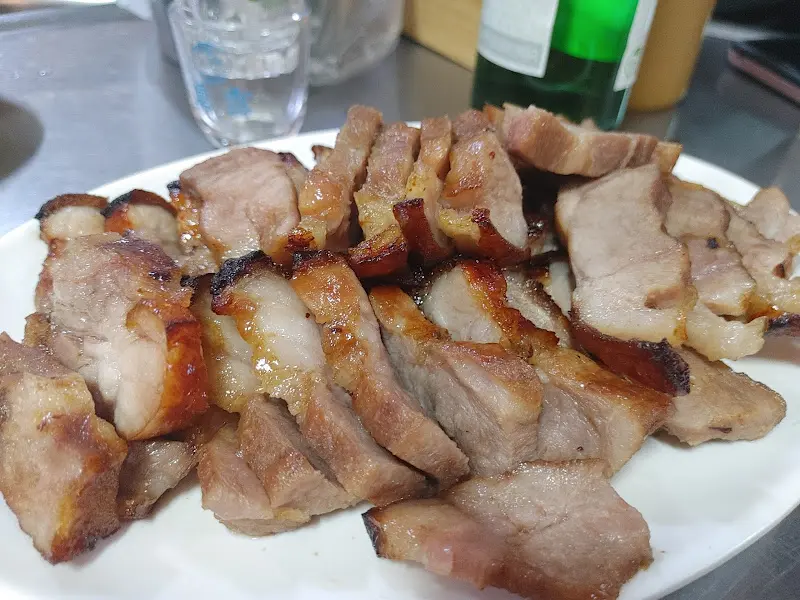 돼지 바베큐 근접샷