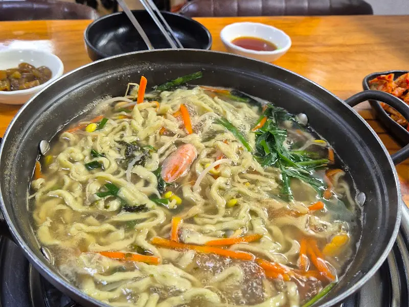 해물 칼국수 면