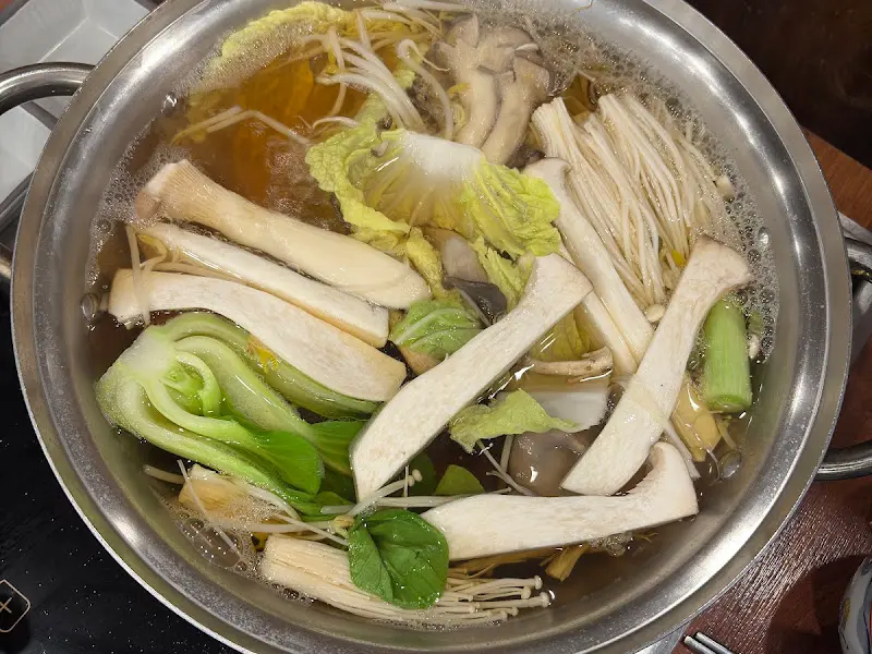 만두전골 끓는 모습