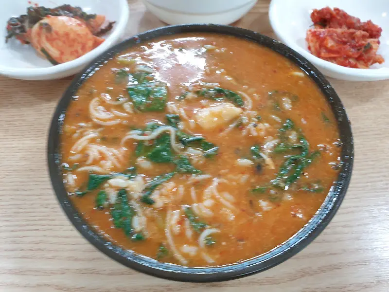 어죽 클로즈업 사진