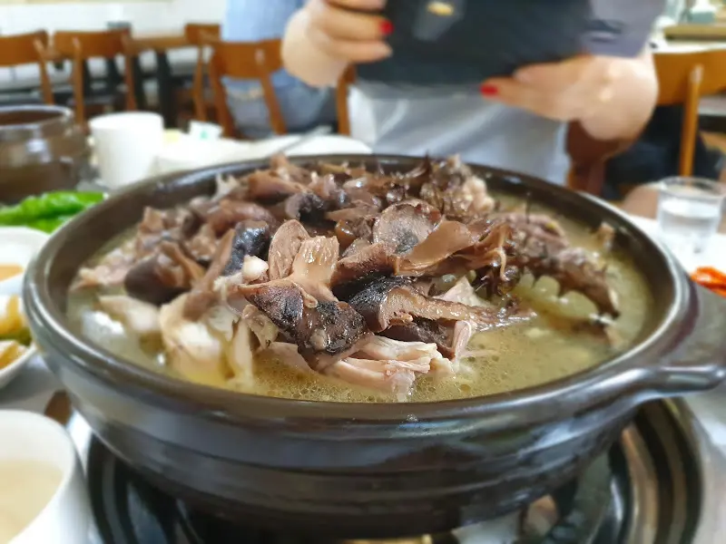 능이버섯 오리 백숙