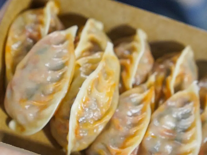 김치만두 근접샷