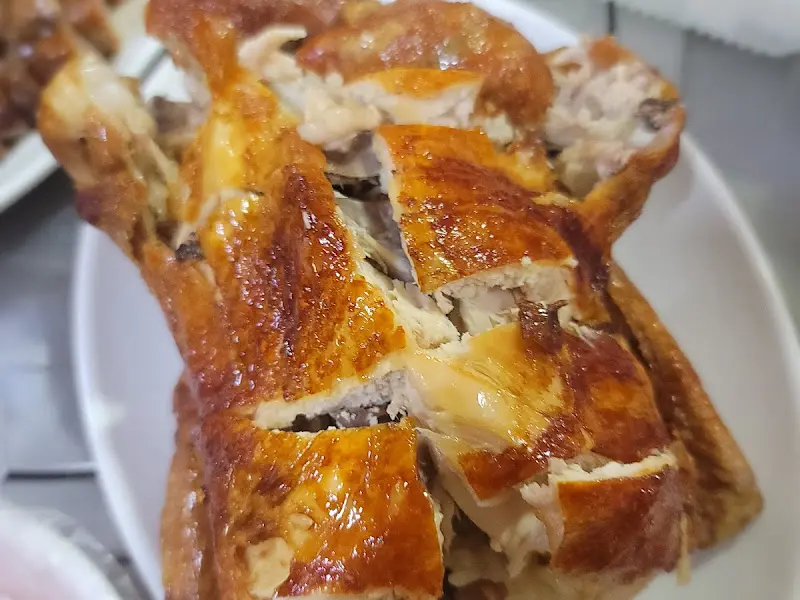 통닭 바베큐 근접샷