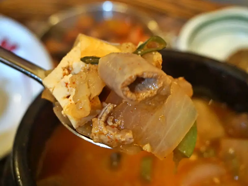 곱창된장찌개