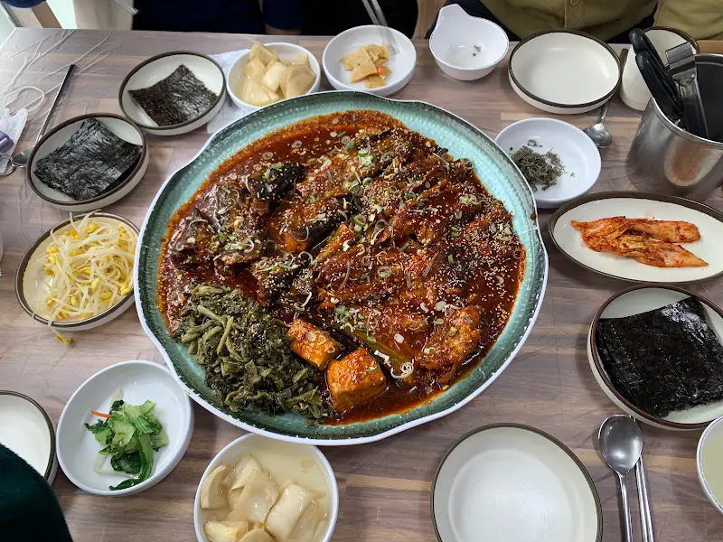 코다리찜 한 상 차림